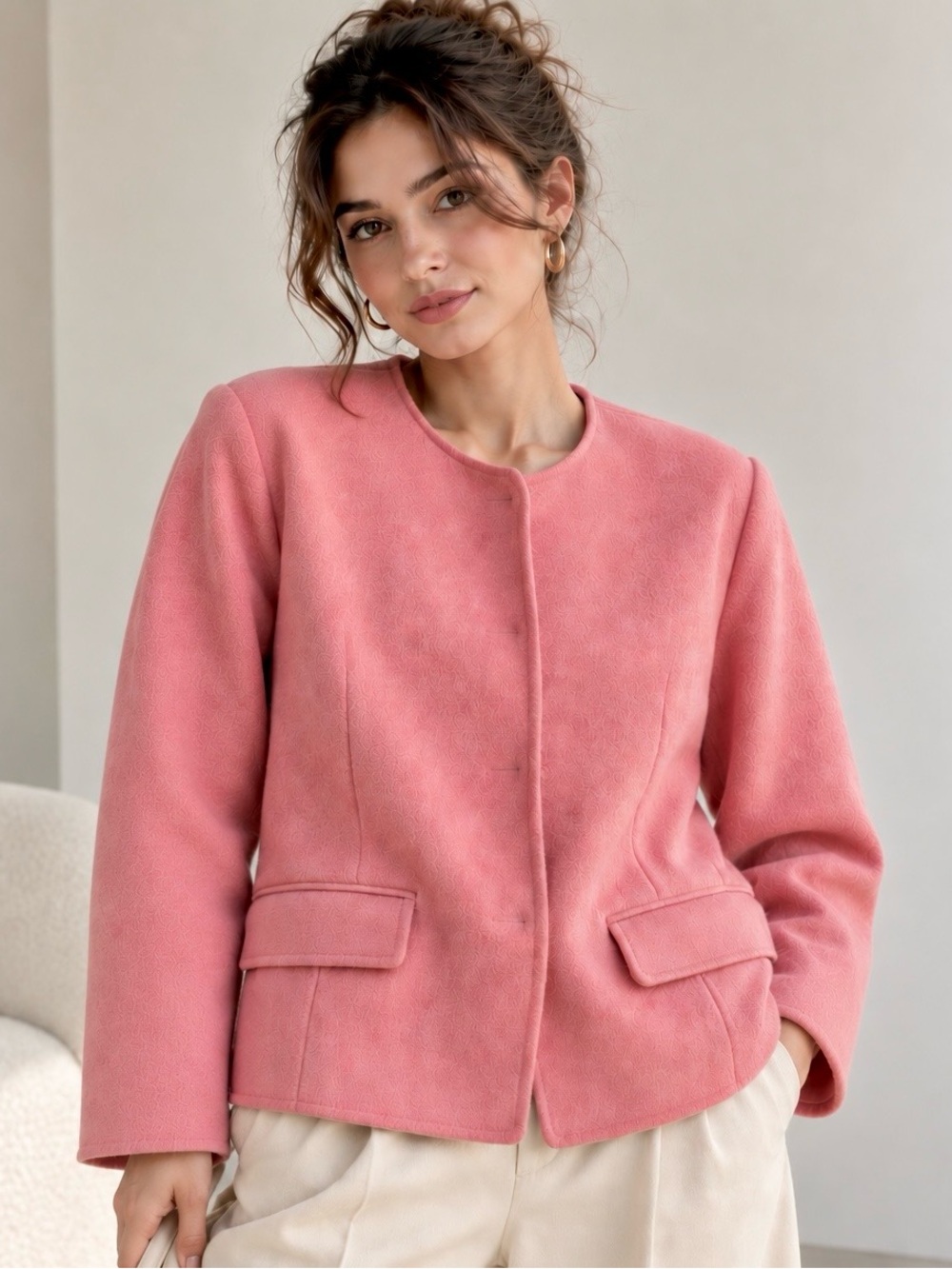 Talbots Pink Wool Jacket